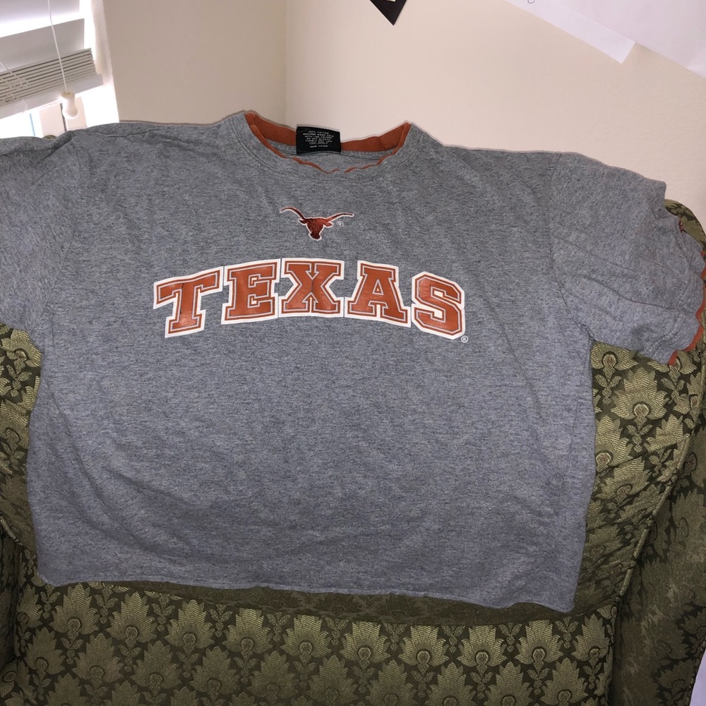 UT thrifted crop top